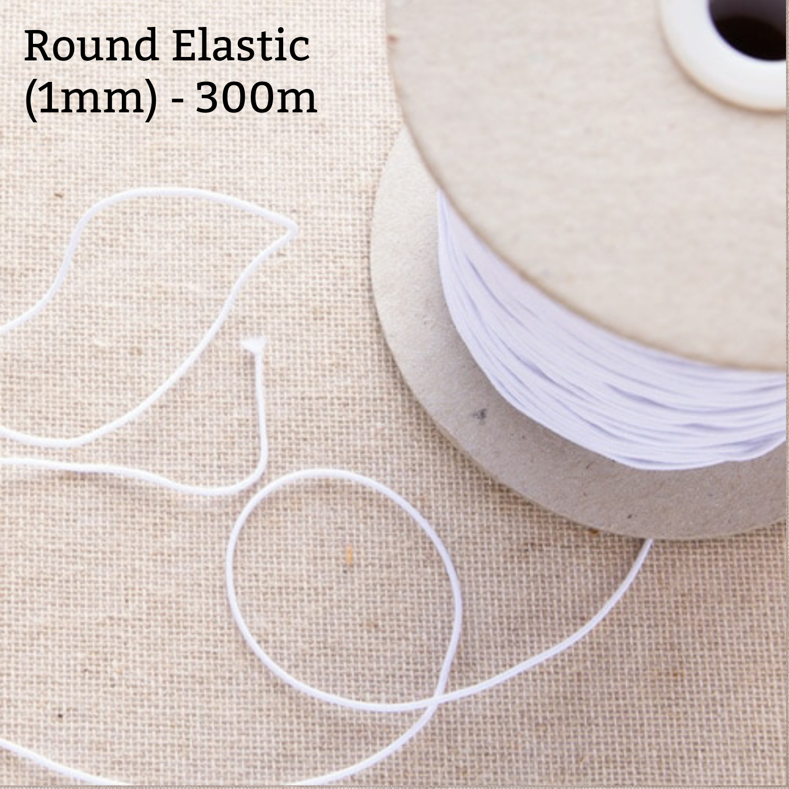 Round Elastic 1mm - 300m Round Elastic 1mm - 300m