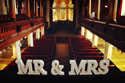 Sass & Belle Wedding Standing Word 