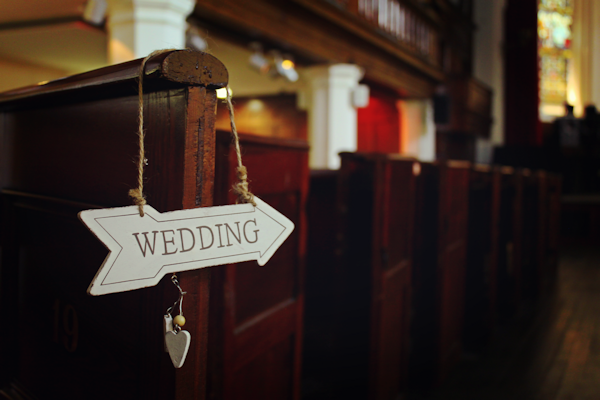 Sass & Belle Wedding Arrow Sign Hanging Decoration